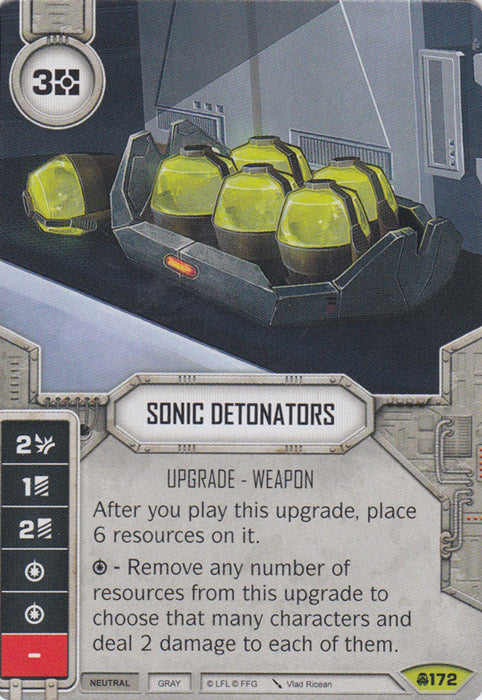 Sonic Detonators (CONV) Rare Star Wars Destiny Fantasy Flight Games   