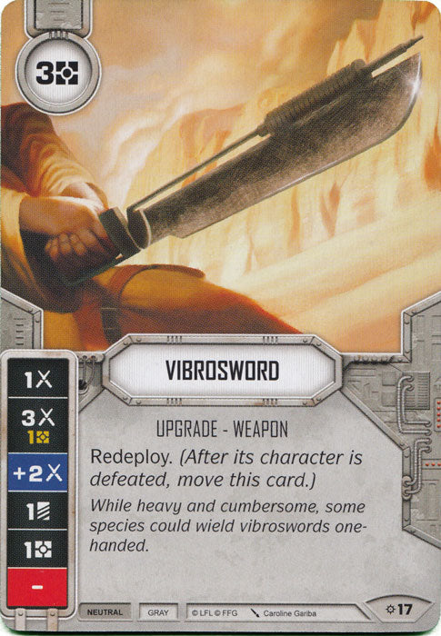 Vibrosword (Rivals) Starter Star Wars Destiny Fantasy Flight Games   