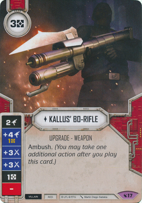 Kallus' Bo-Rifle (LEG) Legendary Star Wars Destiny Fantasy Flight Games   