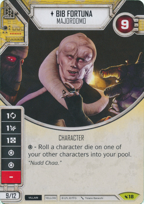 Bib Fortuna - Majordomo (LEG) Rare Star Wars Destiny Fantasy Flight Games   