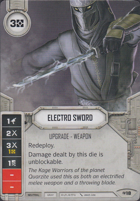 Electro Sword (AON) Starter Star Wars Destiny Fantasy Flight Games   