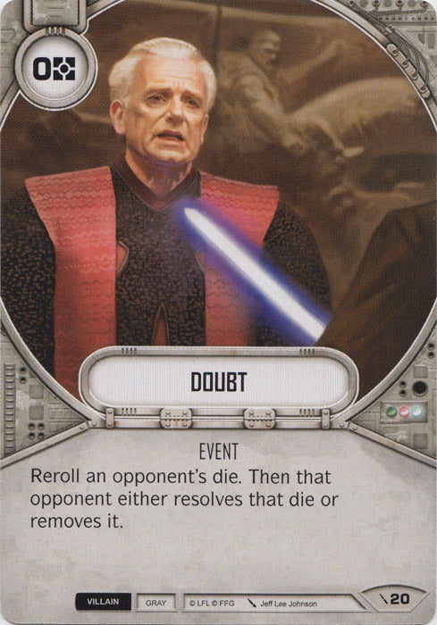 Doubt (2PG) Starter Star Wars Destiny Fantasy Flight Games   