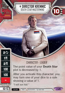 Star Wars Destiny Director Krennic - Death Star Mastermind (CM) Legendary