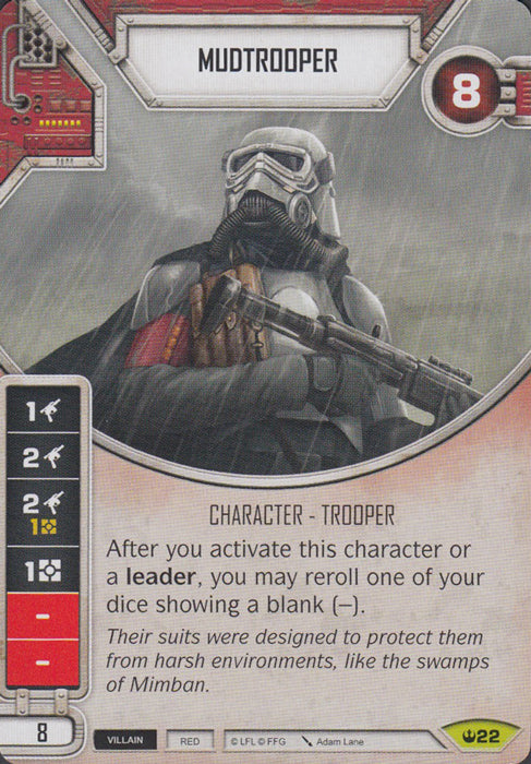 Mudtrooper (SOH) Rare Star Wars Destiny Fantasy Flight Games   