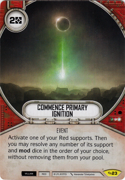 Commence Primary Ignition (ATG) Uncommon Star Wars Destiny Fantasy Flight Games   