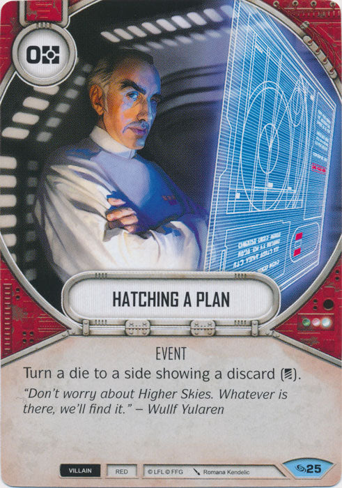 Hatching A Plan (ATG) Common Star Wars Destiny Fantasy Flight Games   