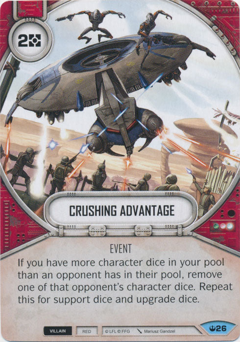 Crushing Advantage (SOH) Common Star Wars Destiny Fantasy Flight Games   