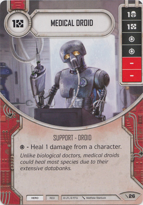 Medical Droid (2PG) Starter Star Wars Destiny Fantasy Flight Games   