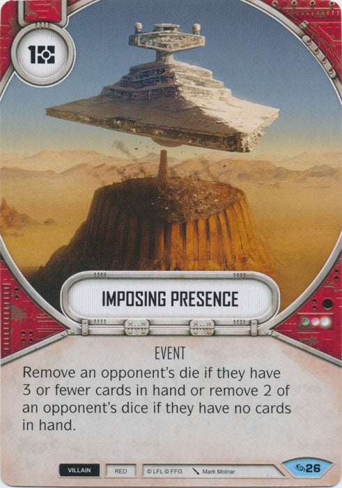 Imposing Presence (ATG) Common Star Wars Destiny Fantasy Flight Games   