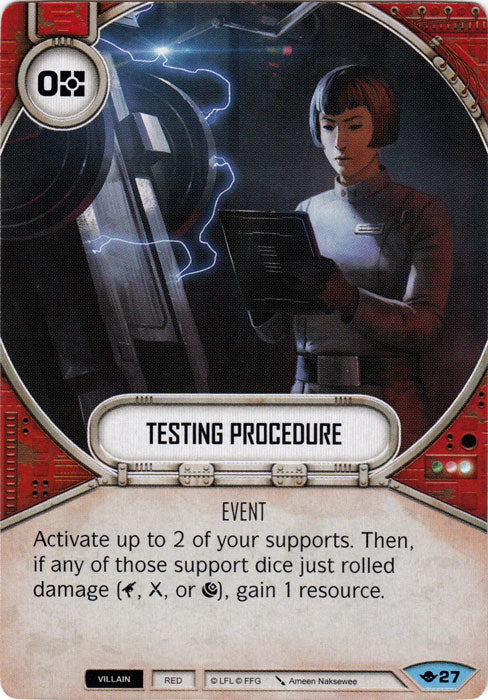 Testing Procedure (WOTF) Common Star Wars Destiny Fantasy Flight Games   