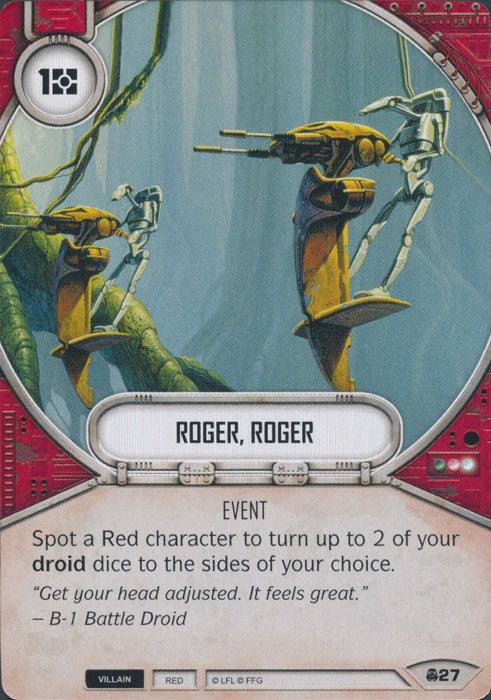 Roger, Roger (CONV) Starter Star Wars Destiny Fantasy Flight Games   