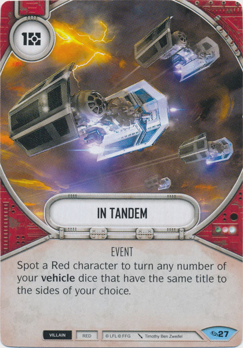 In Tandem (ATG) Common Star Wars Destiny Fantasy Flight Games   