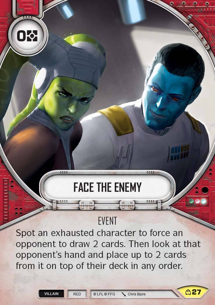 Face The Enemy (CM) Uncommon Star Wars Destiny Fantasy Flight Games   