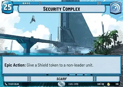 Security Complex - Scarif (SOR) Rare Star Wars Unlimited Fantasy Flight Games Hyperspace Non-Foil 