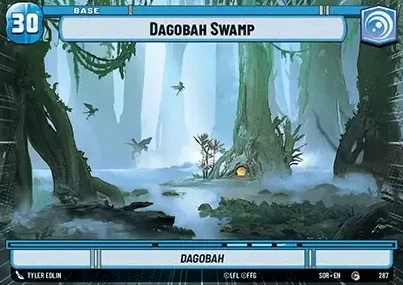 Dagobah Swamp - Dagobah (SOR) Common Star Wars Unlimited Fantasy Flight Games Hyperspace Non-Foil 