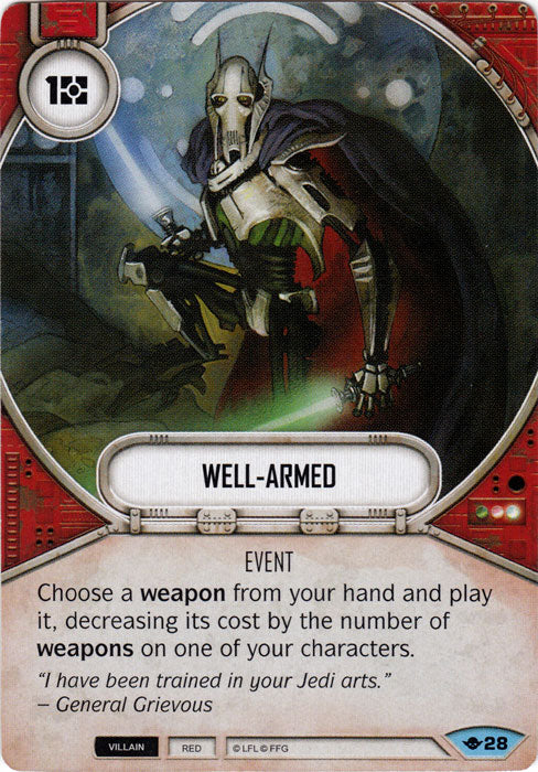 Well-Armed (WOTF) Common Star Wars Destiny Fantasy Flight Games   