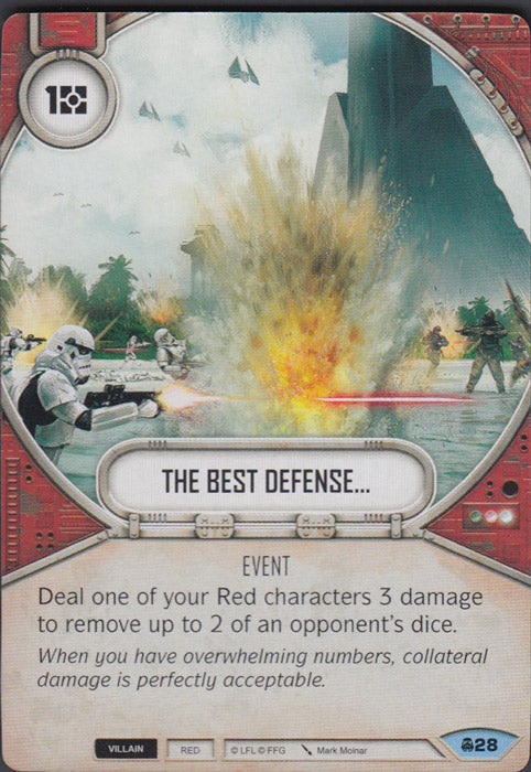 The Best Defense... (CONV) Common Star Wars Destiny Fantasy Flight Games   