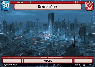 Kestro City - Vardos (SOR) Common Star Wars Unlimited Fantasy Flight Games Hyperspace Non-Foil 