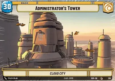 Administrator's Tower - Cloud City (SOR) Common Star Wars Unlimited Fantasy Flight Games Hyperspace Non-Foil 