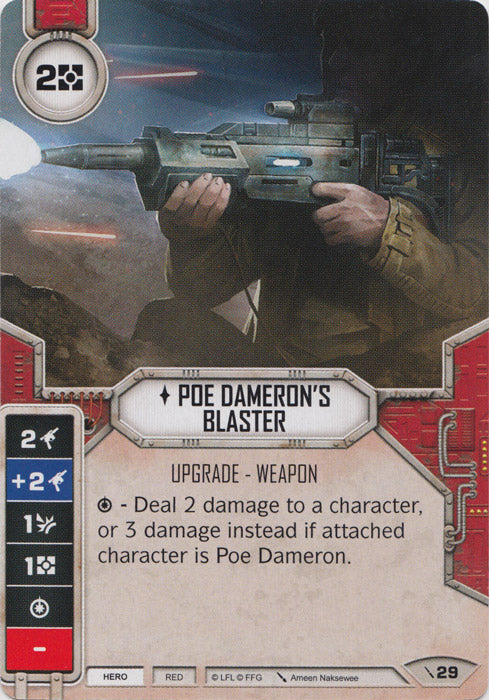 Poe Dameron's Blaster (2PG) Starter Star Wars Destiny Fantasy Flight Games   
