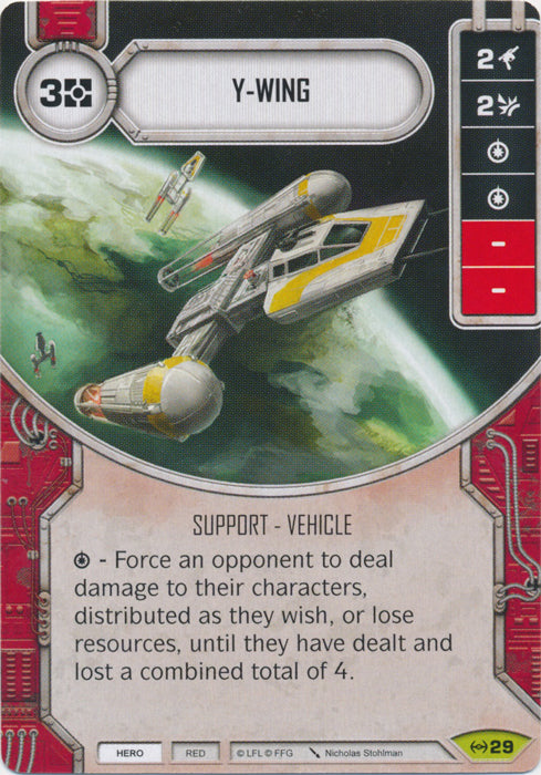 Y-Wing (EAW) Rare Star Wars Destiny Fantasy Flight Games   