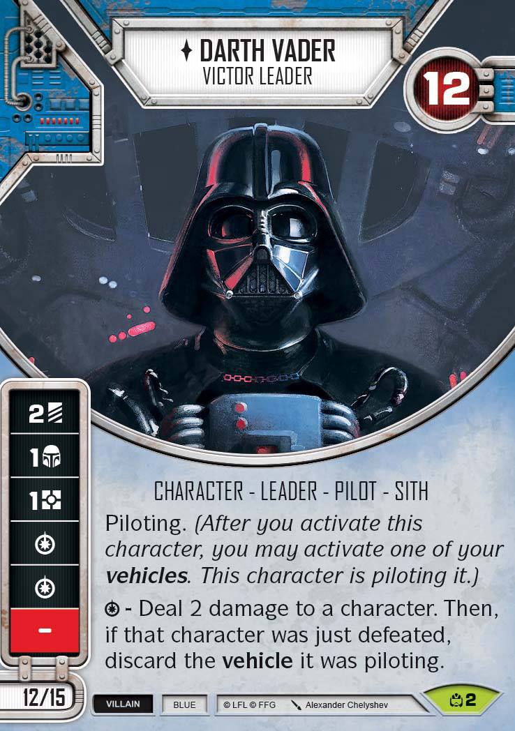 Darth Vader - Victor Leader (CM) Rare Star Wars Destiny Fantasy Flight Games   