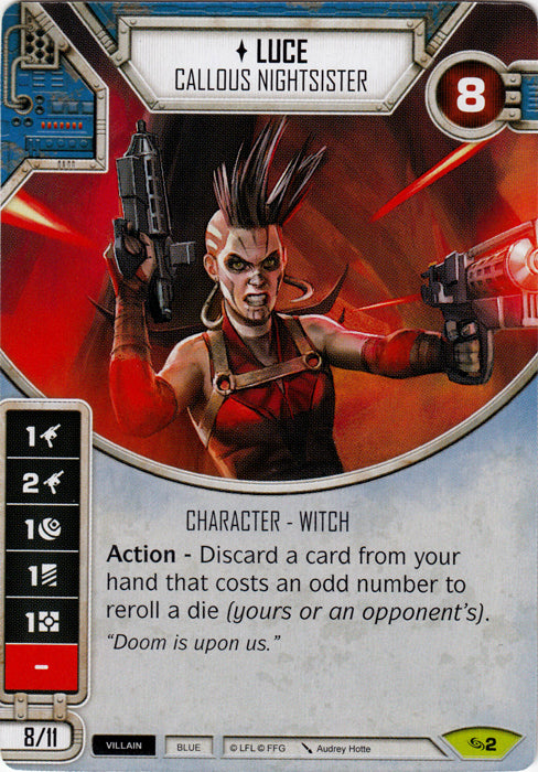 Luce - Callous Nightsister (ATG) Rare Star Wars Destiny Fantasy Flight Games   