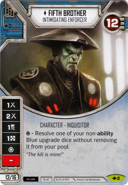 Star Wars Destiny Fifth Brother - Intimidating Enforcer (WotF) Rare