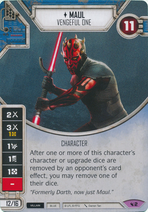 Maul - Vengeful One (LEG) Legendary Star Wars Destiny Fantasy Flight Games   