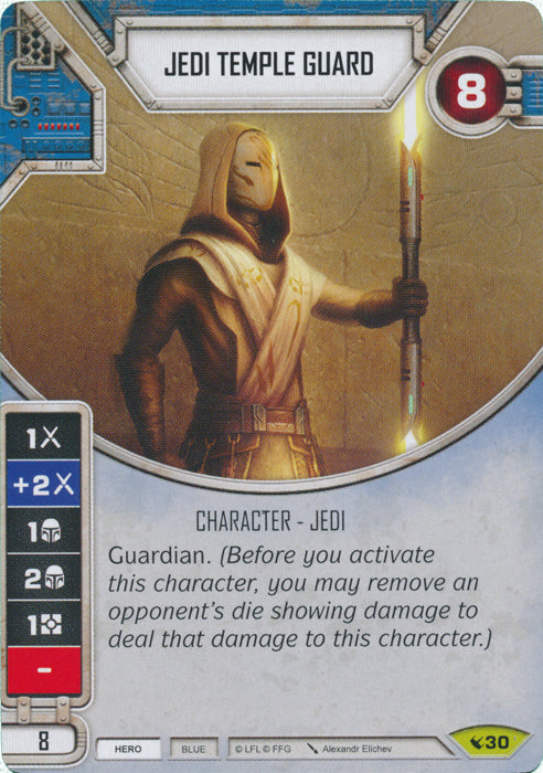 Jedi Temple Guard (LEG) Rare Star Wars Destiny Fantasy Flight Games   