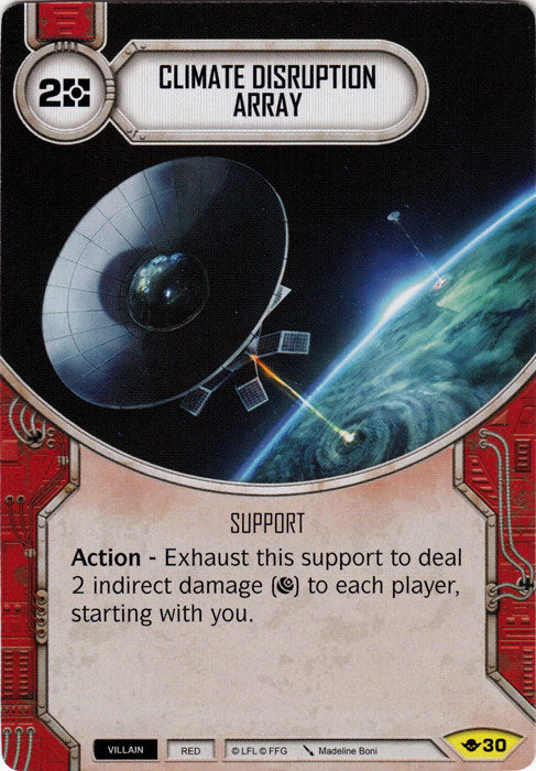 Climate Disruption Array (WotF) Uncommon Star Wars Destiny Fantasy Flight Games   