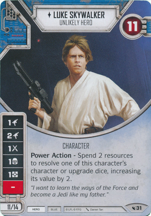Star Wars Destiny Luke Skywalker - Unlikely Hero (LEG) Starter - (2 Dice)