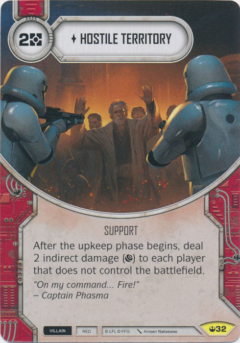 Hostile Territory (SOH) Uncommon Star Wars Destiny Fantasy Flight Games   