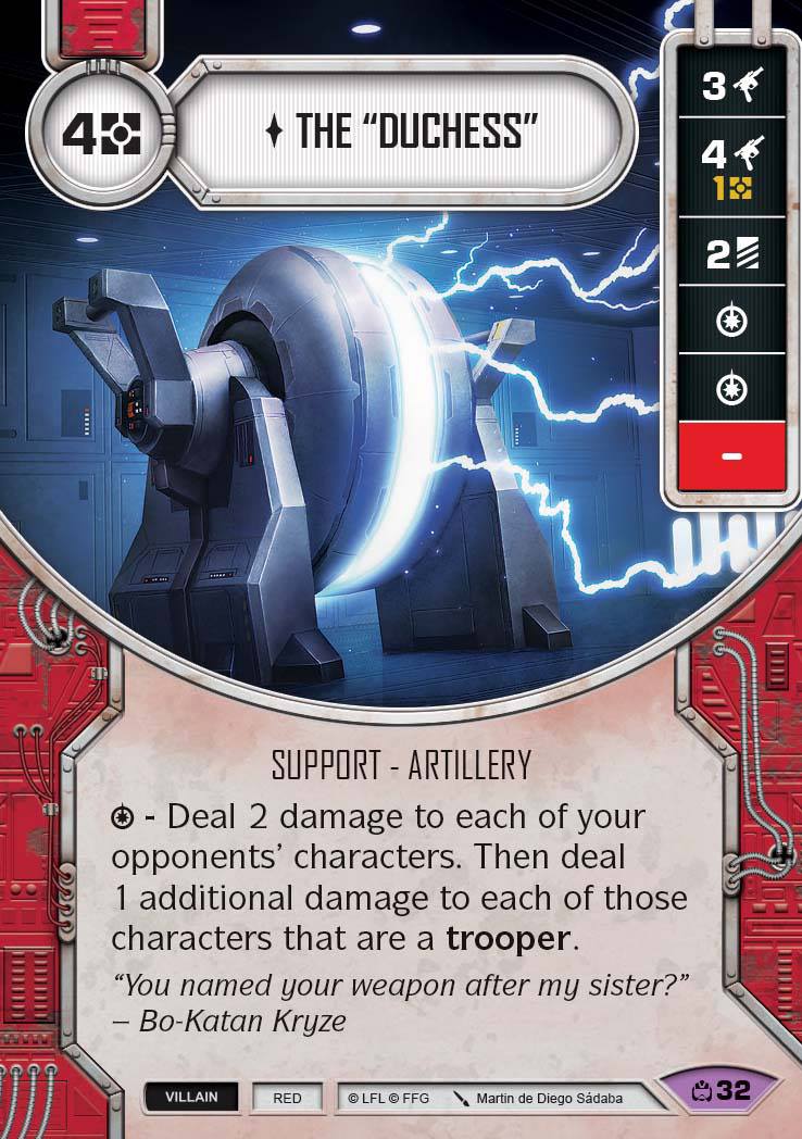 The "Duchess" (CM) Legendary Star Wars Destiny Fantasy Flight Games   