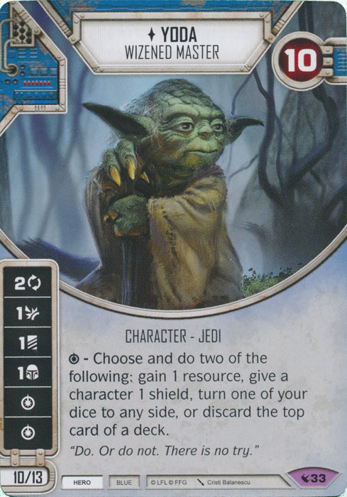 Yoda - Wizened Master (LEG) Legendary Star Wars Destiny Fantasy Flight Games   