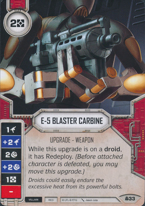 E-5 Blaster Carbine (CONV) Starter Star Wars Destiny Fantasy Flight Games   