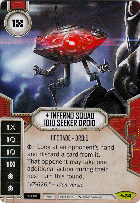 Inferno Squad ID10 Seeker Droid (ATG) Rare Star Wars Destiny Fantasy Flight Games   