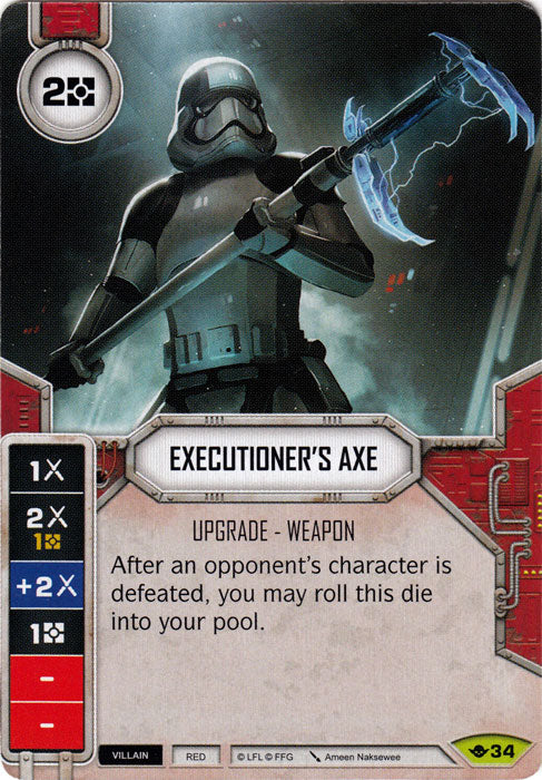 Executioner's Axe (WotF) Rare Star Wars Destiny Fantasy Flight Games   