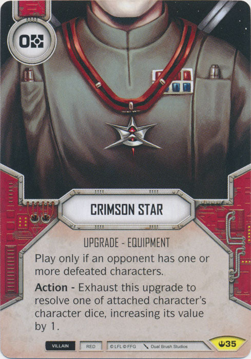 Crimson Star (SOH) Uncommon Star Wars Destiny Fantasy Flight Games   