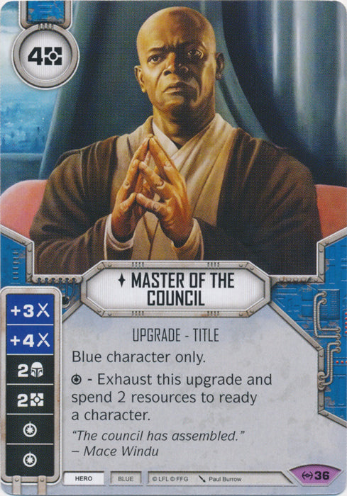 Master of the Council (EAW) Legendary Star Wars Destiny Fantasy Flight Games   