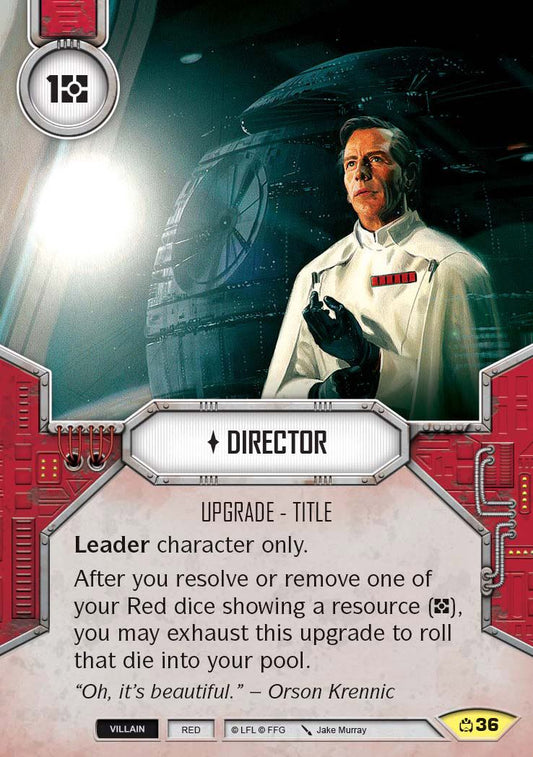 Director (CM) Uncommon Star Wars Destiny Fantasy Flight Games   