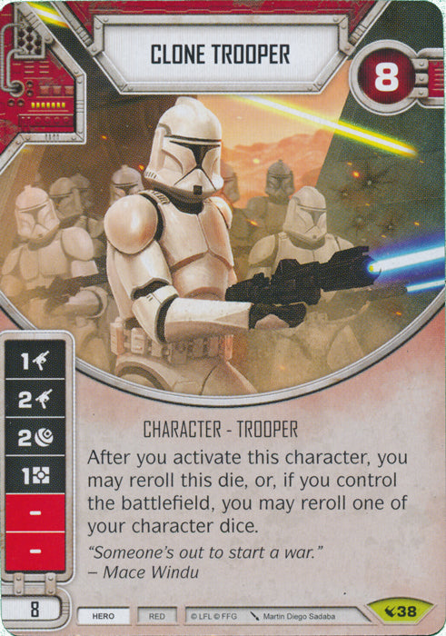 Clone Trooper (LEG) Rare Star Wars Destiny Fantasy Flight Games   