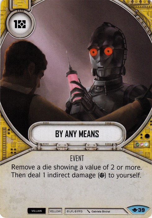 By Any Means (WOTF) Common Star Wars Destiny Fantasy Flight Games   