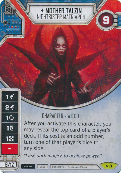 Mother Talzin - Nightsister Matriarch (LEG) Rare Star Wars Destiny Fantasy Flight Games   