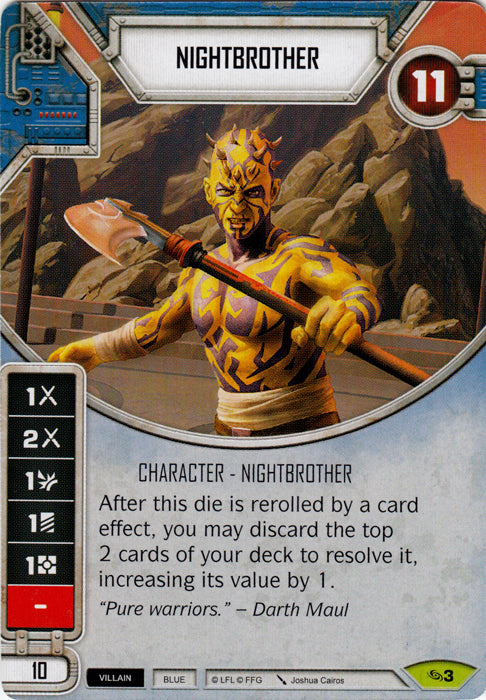 Nightbrother (ATG) Rare Star Wars Destiny Fantasy Flight Games   