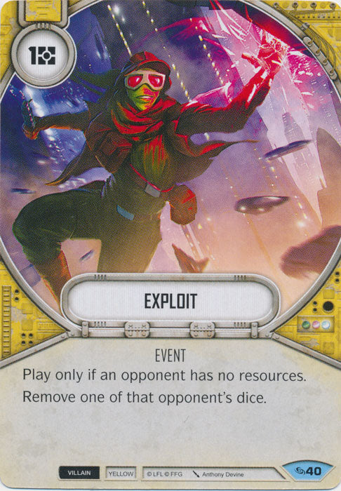 Exploit (ATG) Common Star Wars Destiny Fantasy Flight Games   