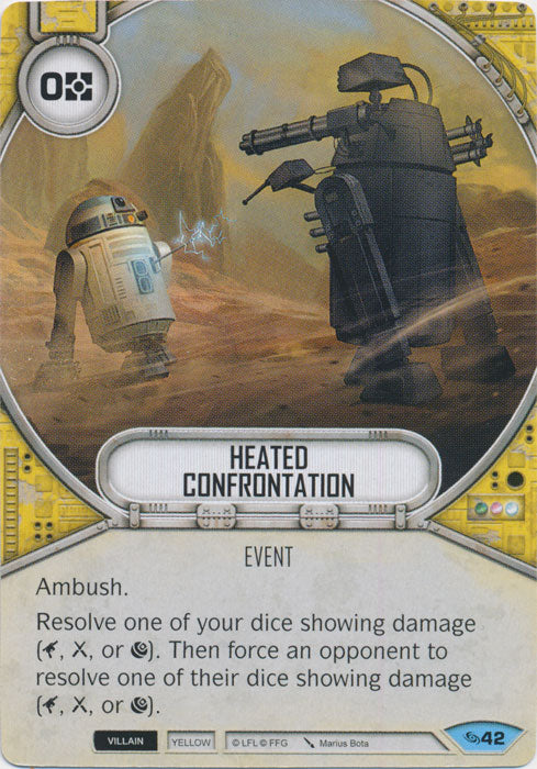 Heated Confrontation (ATG) Common Star Wars Destiny Fantasy Flight Games   