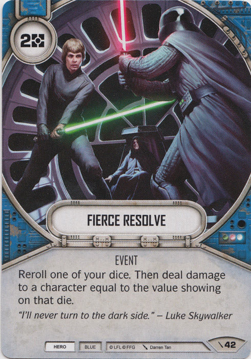 Fierce Resolve (2PG) Starter Star Wars Destiny Fantasy Flight Games   