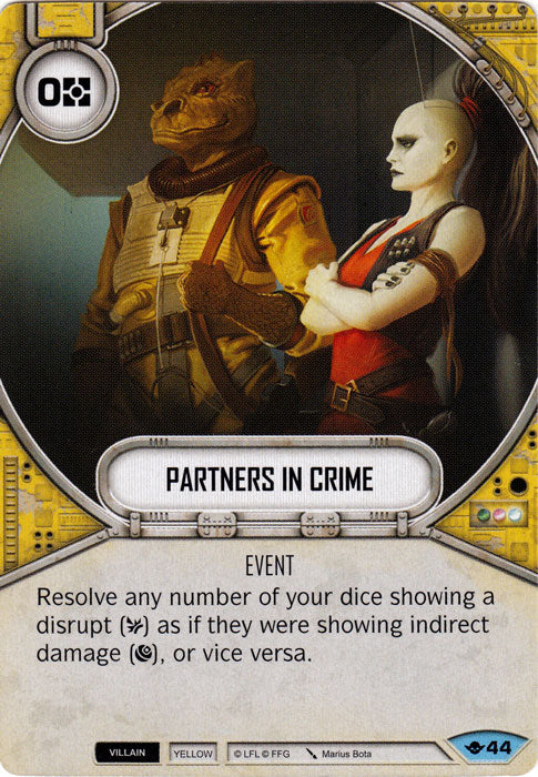 Partners in Crime (WOTF) Common Star Wars Destiny Fantasy Flight Games   