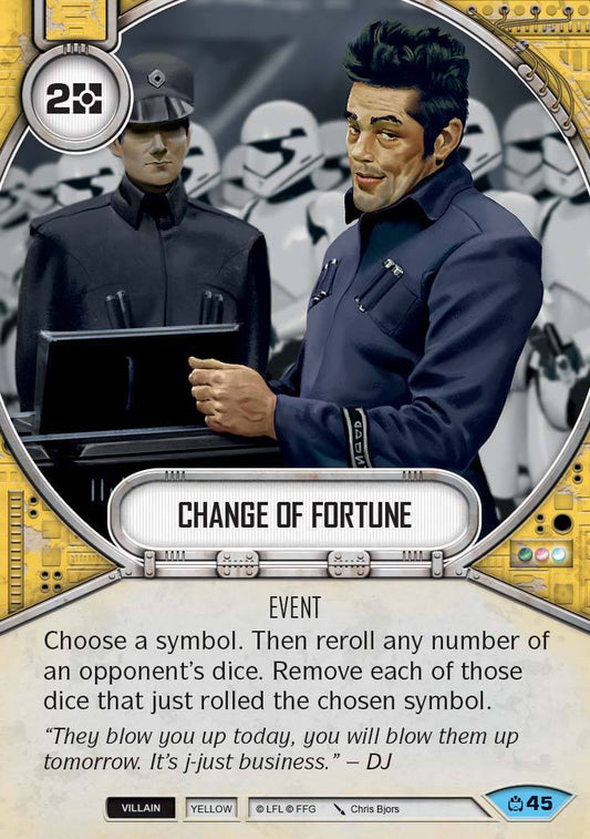 Change of Fortune (CM) Common Star Wars Destiny Fantasy Flight Games   